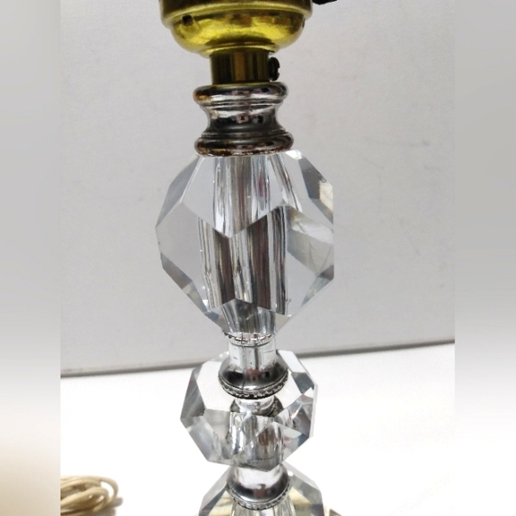 Leviton Vintage Crystal geometric cube prism lamp - Picture 2 of 11
